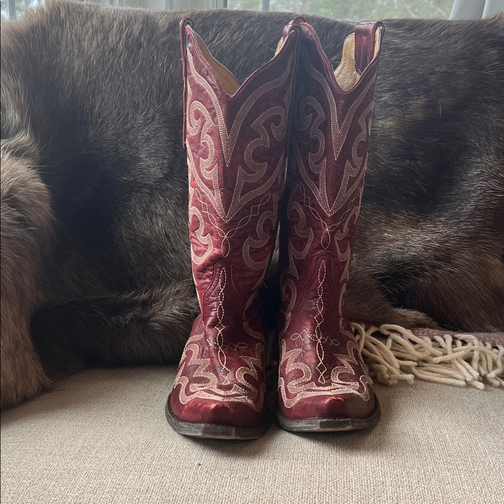 Old Gringo Burgundy Heeled Boots - Picture 2 of 6